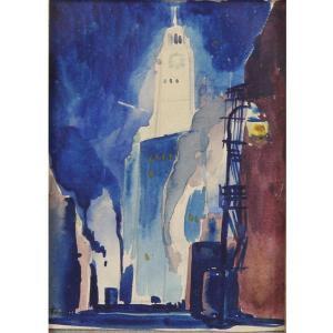 MATTERN Karl 1892-1969,Wrigley Building, Chicago, IL,1922,Ripley Auctions US 2019-07-20