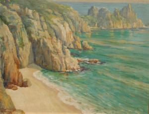 MATTHEWMAN John W 1800-1900,Cliffs by The Beach,Bamfords Auctioneers and Valuers GB 2018-10-24