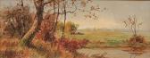 MATTHEWS Albert A 1900-1900,Cow in Landscape,Rachel Davis US 2014-12-14