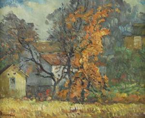 MATTHEWS William F 1878-1966,Autumn Landscape,1920,Treadway US 2002-03-03
