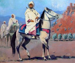 MATTHEY Gill Julien 1889-1956,Cavalier Berbere au Maroc,Gorringes GB 2016-05-17