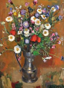 MATTHEY Octave 1888-1969,Still Life of Flowers in a Jug,20th Century,John Nicholson GB 2017-08-02