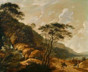 MATTHIEU Cornelis 1637-1656,Mountain Landscape with a Waterfall,Lempertz DE 2021-11-20