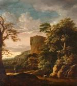MATTHIEU Cornelis 1637-1656,Southern Landscape with a River and a Traveller,Lempertz DE 2022-05-21