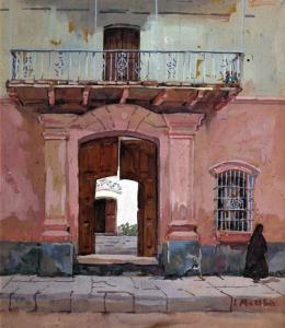 MATTHIS Leonie 1883-1952,LA CASA DE QUIROS - SALTA,1944,Galeria Arroyo AR 2019-10-23