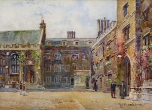 MATTHISON William 1853-1926,Exeter College Quadrangle, Oxford,Tennant's GB 2022-03-11