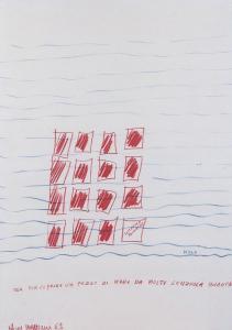 MATTIACCI Eliseo 1940-2019,Idea per coprire un pezzo di mare da molte len,1969,Florence Number Nine 2014-05-24
