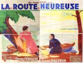 MATTIAS Robert,Vintage original cinema poster for movie La Route Heureuse,1936,Matsa IL 2017-06-19