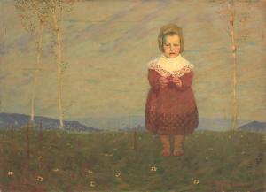 MATTIELLI Adolfo 1883-1966,Bambina nel paesaggio,Farsetti IT 2014-11-01