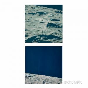 MATTINGLY Ken 1936,Two views of the lunar horizon over the rugged lan,1972,Skinner US 2017-11-02