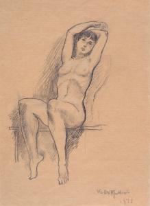 MATTIOLI Walter 1921-2000,Nudo,1978,Galleria Pananti Casa d'Aste IT 2023-12-14