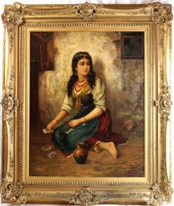 MATTOLLINI R,Portrait of Gypsy Fortune teller,1932,California Auctioneers US 2015-05-03