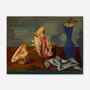 MATULKA Jan 1890-1972,Still Life with Shells and Blue Vase,1935,Toomey & Co. Auctioneers 2024-02-15