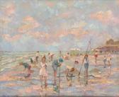 MATYASOVA STANISLAVA Albert 1954,Enfants jouant à la plage,Horta BE 2012-06-18