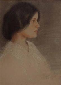 MATYSEK Petr 1885,"Portrait
einer jungen Frau",1906,Palais Dorotheum AT 2010-11-16