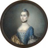 maucourt Charles 1718-1768,Bildnis einer jungen Frau in blauem Kleid,Galerie Bassenge DE 2019-05-30