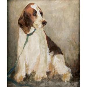MAUDUIT Louise Marie Jeanne 1784-1862,Seated Hound,William Doyle US 2009-03-24