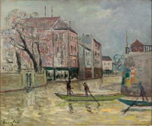 MAUFRA Maxime 1861-1918,Inondation,1910,Sotheby's GB 2024-04-24
