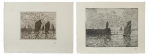 MAUFRA Maxime,Rentrée des barques de pêche ou sardiniers rentran,1903-1904,Christie's 2024-04-12