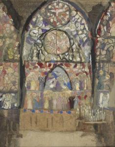 MAUGHAM BELDY Mabel 1874-1972,Design for a stained glass window,Rosebery's GB 2022-10-11