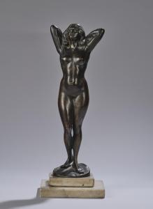 MAUGSH Gyula, Julius 1882-1966,stehender weiblicher Akt aus Bronze,1920,Palais Dorotheum 2022-04-14