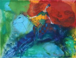 MAULER Irina,Horse and Rider,1979,Tiroche IL 2015-07-04