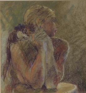 MAUREEN JORDAN 1941,Young Girl Thinking,Bamfords Auctioneers and Valuers GB 2022-01-13