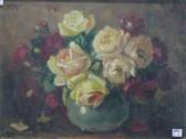 MAURER Hans 1908,Rosen in einer Vase,Georg Rehm DE 2021-05-06