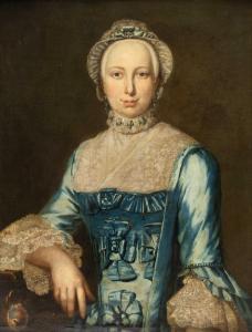 MAURER Jacob 1737-1780,A portrait of Susanna Agneta Binkes,1761,Venduehuis NL 2023-11-15