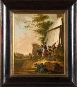 MAURER Jacob 1737-1780,Au campement militaire,1773,VanDerKindere BE 2012-01-17