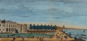 MAURER John 1700-1700,A Perspective View of the Royal Palace of Somerset,Rosebery's GB 2022-08-18