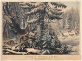 MAURER Louis 1832-1932,American Winter Sports, Deer Shooting on The Shatt,Brunk Auctions 2008-01-05