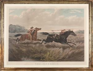 MAURER Louis 1832-1932,The Pursuit,1856,Neal Auction Company US 2018-11-18