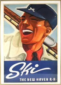 MAURER SASCHA 1897-1961,Ski the New Haven Railroad,1940,Nye & Company US 2023-03-09