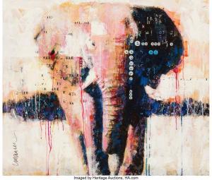 MAURER Sidney Randolph 1926-2017,Elephant Portrait,Heritage US 2022-12-15