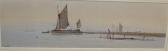 MAURICE J 1800-1900,Fishing boats and barges along the coast,Gorringes GB 2012-02-01