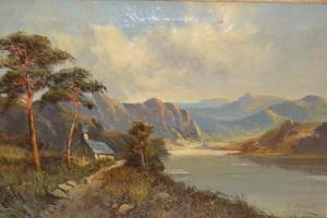 MAURICE J 1800-1900,lake scene near Dalgelly, North Wales,Lawrences of Bletchingley GB 2018-07-17