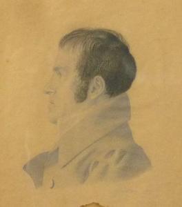 MAURON,Herrenbildnis im Profil,1810,Schlosser DE 2013-06-29