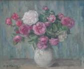 MAURY Georges Sauveur 1872-1960,Still-Life of Roses,Rachel Davis US 2007-09-15