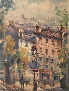 MAUST L 1900-1900,Montmatre, Paris + Paris, Rue de Ursins (2),Theodore Bruce AU 2016-09-25