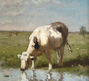 MAUVE Anton 1838-1888,A cow watering at a pool,Bonhams GB 2012-01-04