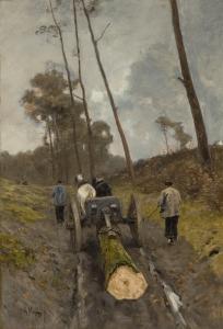 MAUVE Anton 1838-1888,CARTING THE LOG,Sotheby's GB 2017-11-21