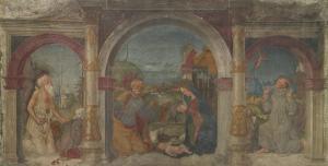 MAVEOLO DA CAZANO,THE NATIVITY WITH ST. JEROME AND ST. FRANCIS OF AS,Sotheby's GB 2013-01-31