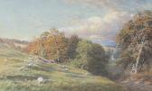 MAWLEY George 1838-1873,A wooded hilly landscape with sheep grazing to the,Bonhams GB 2007-11-05
