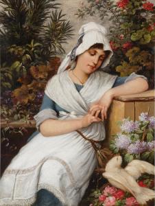 MAX EHRLER Louise 1850-1920,Girl with a Dove,Sotheby's GB 2023-01-30