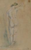 MAX WEXLER ARNOLD 1897-1947,Nude Seen from the Back,Alis Auction RO 2010-06-12