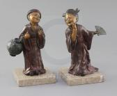MAXIM George 1895-1940,bookends, modelled as Japanese children,Gorringes GB 2019-03-12
