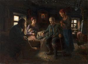 MAXIMOV Vasily Maximovich 1844-1911,Returning Home,MacDougall's GB 2024-04-10