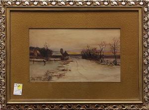 MAXON (CURTIS) Mary L,Winter and River Landscapes,Clars Auction Gallery US 2013-03-16