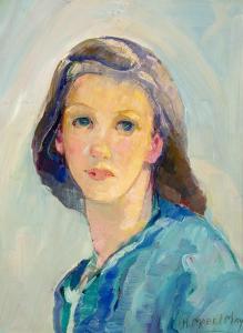 MAY Henrietta Mabel 1884-1971,Head of a Young Girl,Heffel CA 2023-01-26